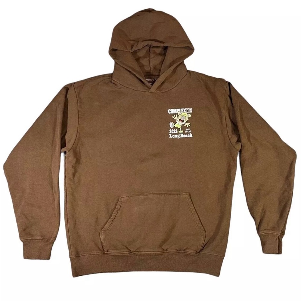 ComplexCon x Verdy 2022 Long Beach Brown Pullover Hoodie Sizes XS & S Available‎